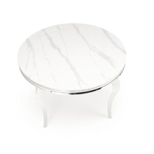 Ruokapöytä REGNALD, valkoinen marmori