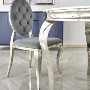 Ruokapöytä REGNALD, valkoinen marmori