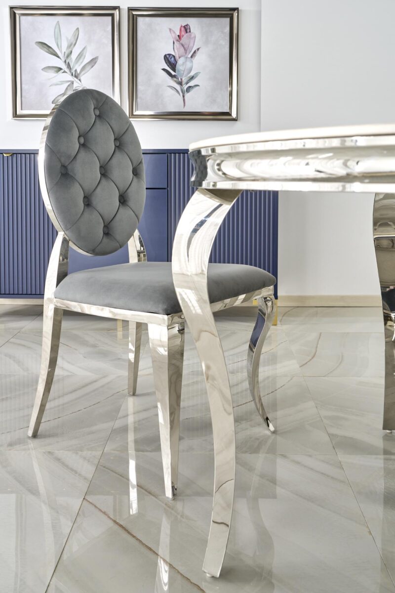 Ruokapöytä REGNALD, valkoinen marmori