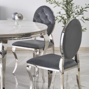 Ruokapöytä REGNALD, valkoinen marmori