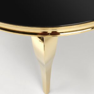 Pöytälampi REGNALD 2, musta lasia