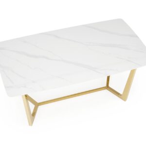 Ruokapöytä CASTESSA, valkoinen marmori