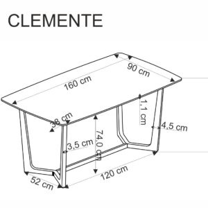 Ruokapöytä CASTESSA, valkoinen marmori