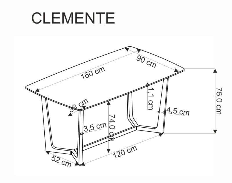 Ruokapöytä CASTESSA, valkoinen marmori