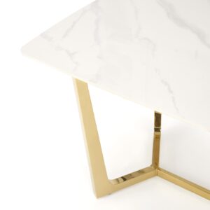 Ruokapöytä CASTESSA, valkoinen marmori