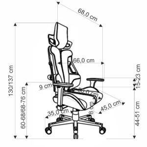 Työtuoli NITRON 2, punainen / musta