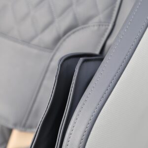 Hierontatuoli SOLARON, kerma / harmaa / kultainen