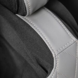 Hierontatuoli SOLARON, kerma / harmaa / kultainen