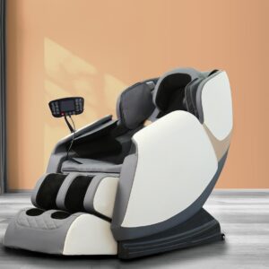 Hierontatuoli SOLARON, kerma / harmaa / kultainen