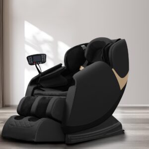 Hierontatuoli SOLARON, musta / kultaa