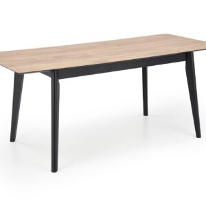 Pidentävä Ruokapöytä GULVAR, wootani tammi / musta