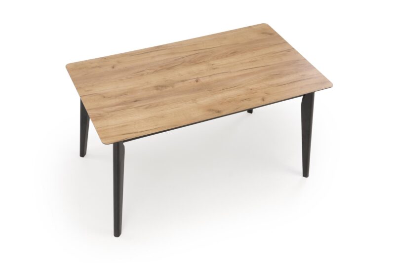 Pidentävä Ruokapöytä GULVAR, wootani tammi / musta