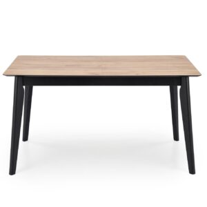 Pidentävä Ruokapöytä GULVAR, wootani tammi / musta