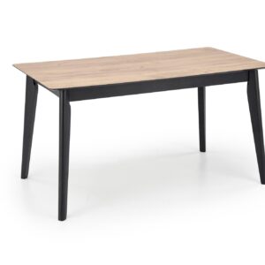 Pidentävä Ruokapöytä GULVAR, wootani tammi / musta