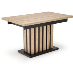 Pidennettävä ruokapöytä LAMERON, tammi / musta