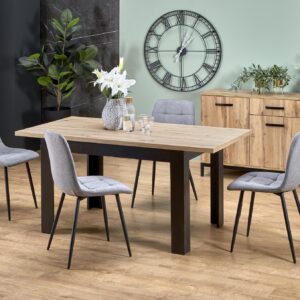 Pidentävä Ruokapöytä BAGRON, artisan tammi / musta