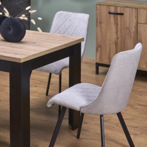 Pidentävä Ruokapöytä BAGRON, artisan tammi / musta