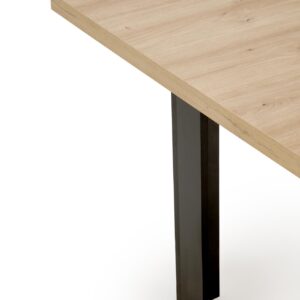 Pidentävä Ruokapöytä BAGRON, artisan tammi / musta