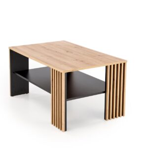 Kahvitabletti FEMORA, käsityökoivu / musta