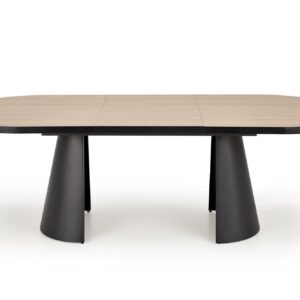 Ruokapöytä GIACOMO, luonnonvärinen / musta