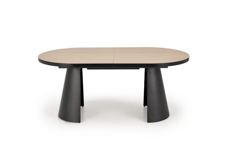 Ruokapöytä GIACOMO, luonnonvärinen / musta