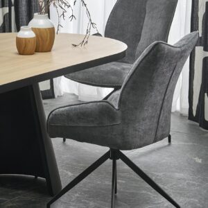 Ruokapöytä GIACOMO, luonnonvärinen / musta