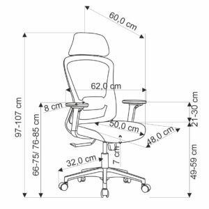 Toimistotuoli SONVAR, musta