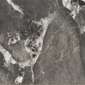 Laajennettava ruokapöytä FELIKS, harmaa marmor / musta