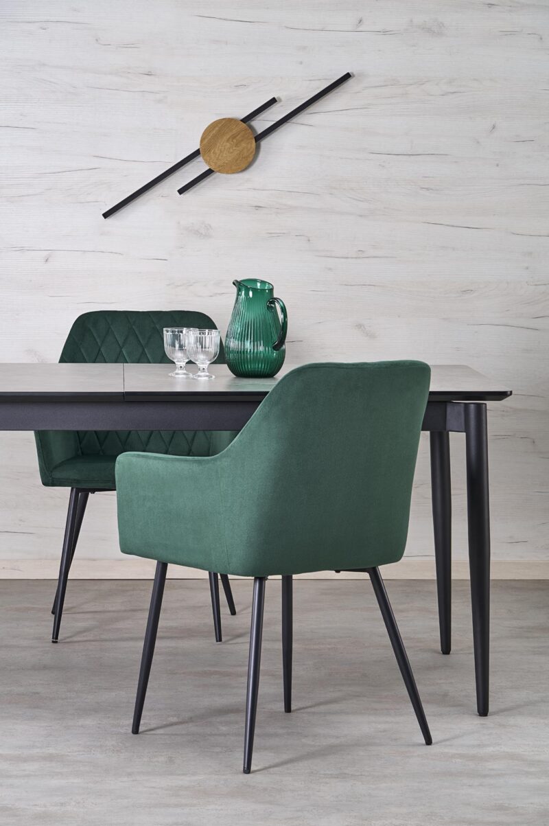 Pidentävä ruokapöytä CASTALTO, harmaa