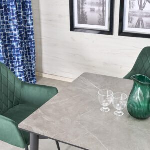 Pidentävä ruokapöytä CASTALTO, harmaa