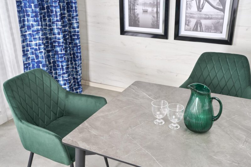 Pidentävä ruokapöytä CASTALTO, harmaa