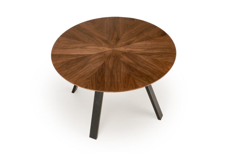 Ruokapöytä DANILO, pähkinä / musta