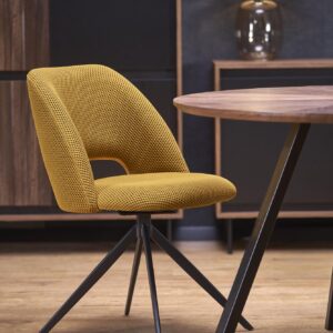 Ruokapöytä DANILO, pähkinä / musta