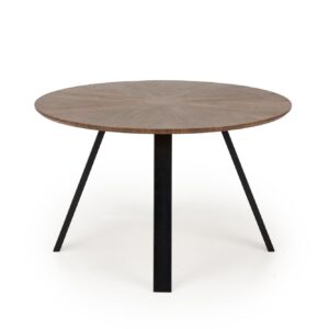 Ruokapöytä DANILO, pähkinä / musta