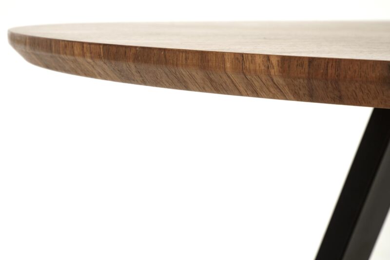 Ruokapöytä DANILO, pähkinä / musta