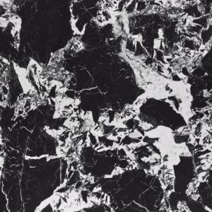 Pöytä MANVIL, pyöreä, musta marmori / musta