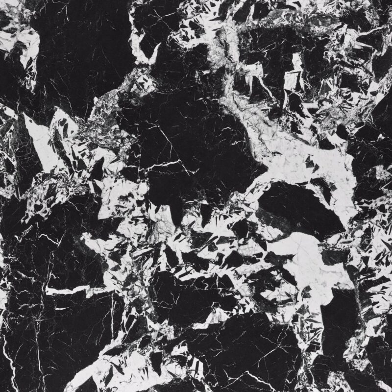 Pöytä MANVIL, pyöreä, musta marmori / musta