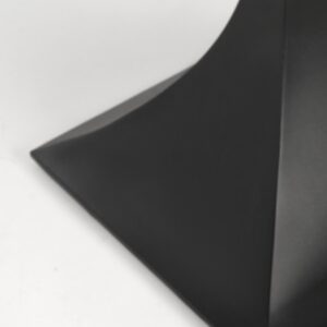 Pöytä MANVIL, pyöreä, musta marmori / musta