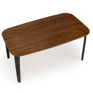 Ruokapöytä PEDRAN, pähkinäpuu / musta