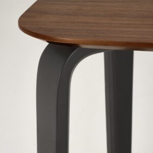 Ruokapöytä PEDRAN, pähkinäpuu / musta