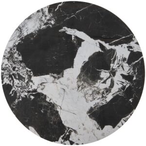 Kahvipöytä ALEXERA, musta marmor / musta