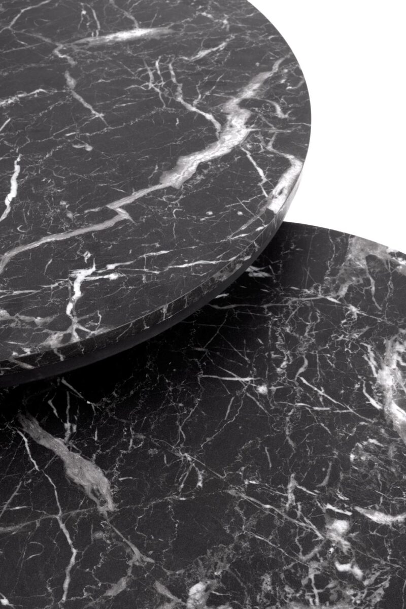 Kahvitabletti JAVO, must marmor / must