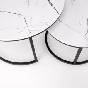 Kahvilapakkaus JAVA, valkoinen marmori / musta