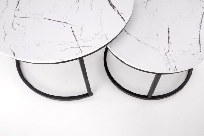 Kahvilapakkaus JAVA, valkoinen marmori / musta