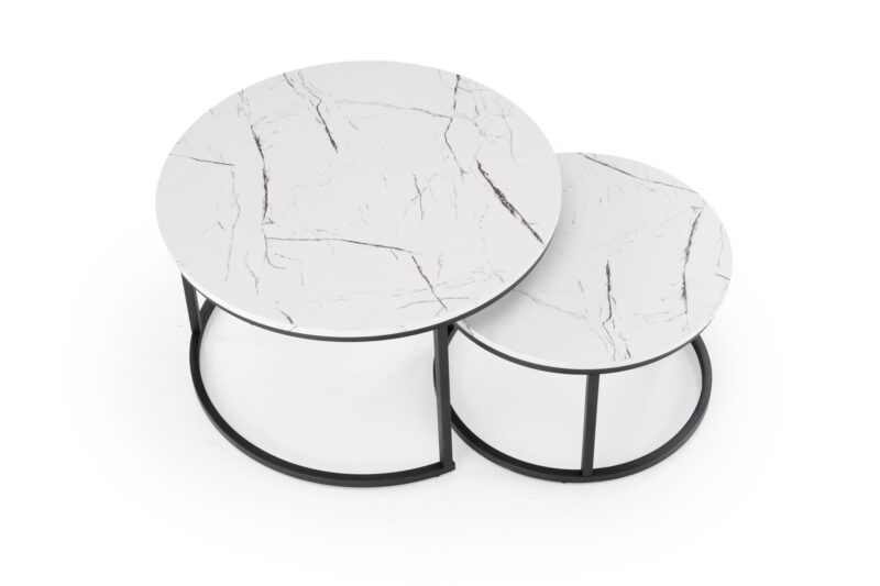 Kahvilapakkaus JAVA, valkoinen marmori / musta