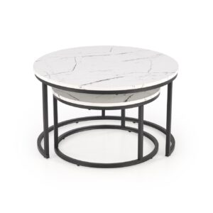 Kahvilapakkaus JAVA, valkoinen marmori / musta