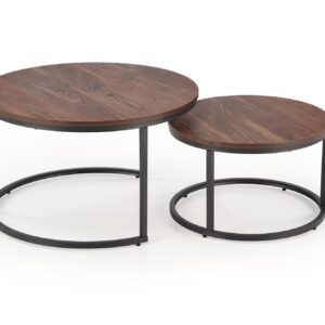 Kahvi-pöytä JAVAL, pähkinäpuu / musta