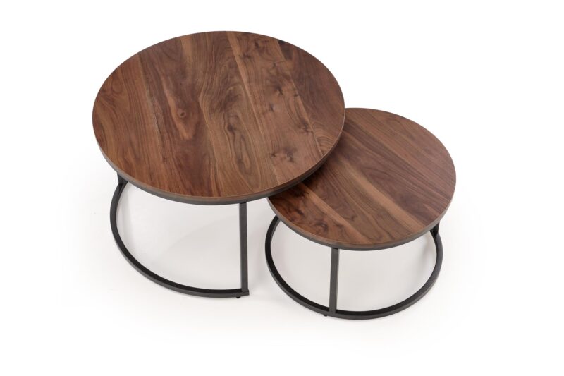 Kahvi-pöytä JAVAL, pähkinäpuu / musta