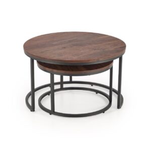 Kahvi-pöytä JAVAL, pähkinäpuu / musta