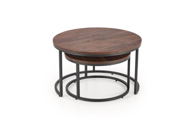 Kahvi-pöytä JAVAL, pähkinäpuu / musta